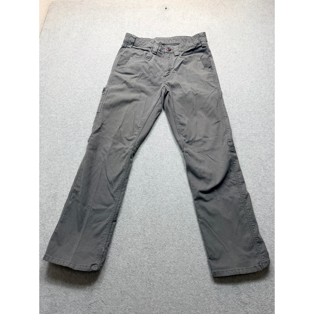 Milwaukee Mens Gray Canvas Utility Work Pants 32x30 Reinforced Tool Pockets